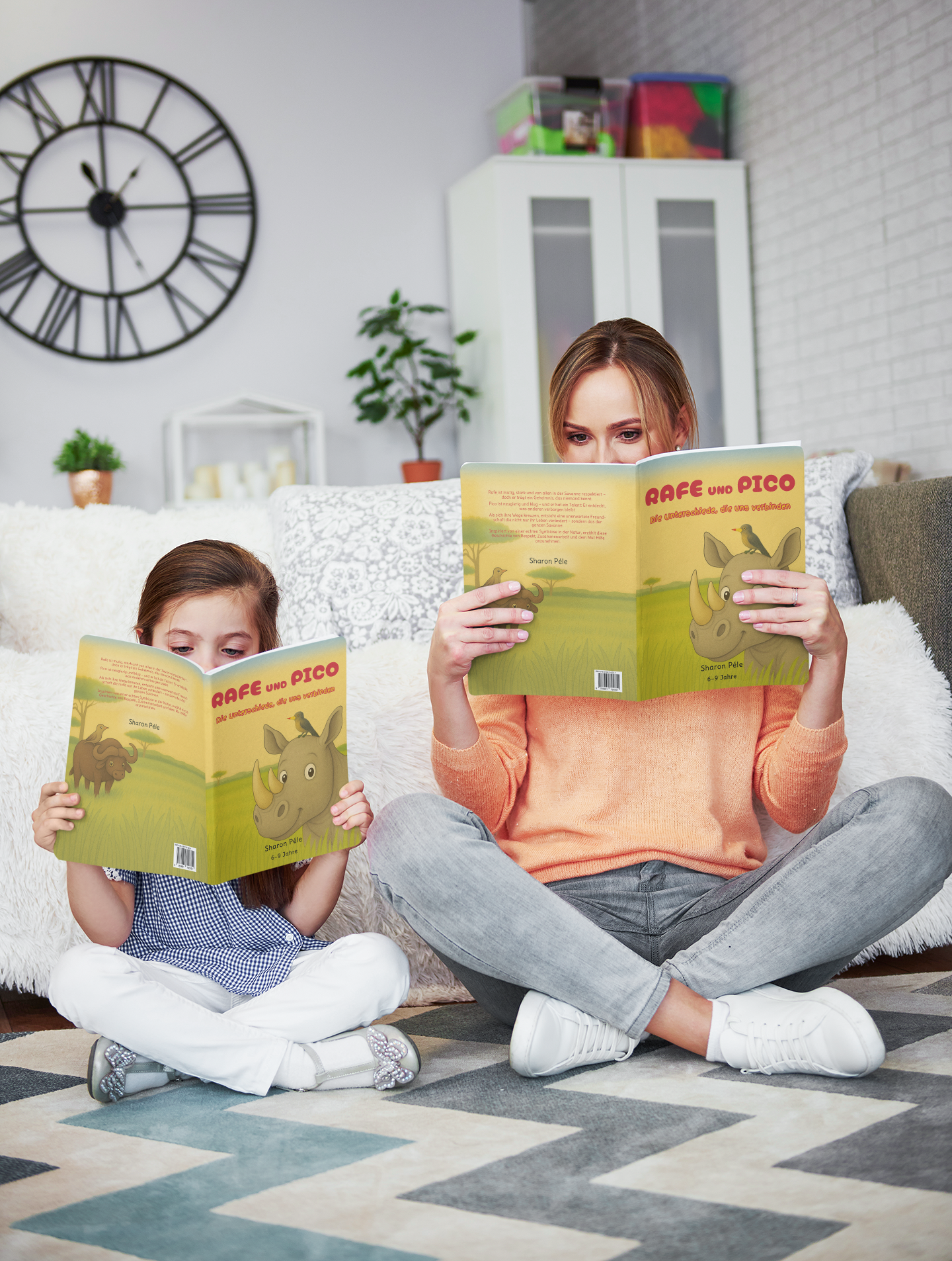 Rafe and Pico United by Our Differences mockup of a mom and her daughter reading books at home m27503 r el2 (2)